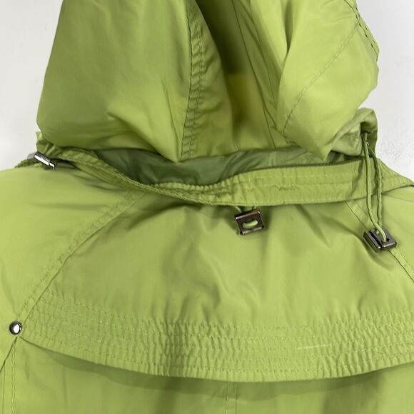 Johnston & Murphy Hip Length Rain Jacket Size XS (2/4) Green Hooded - Picture 7 of 13
